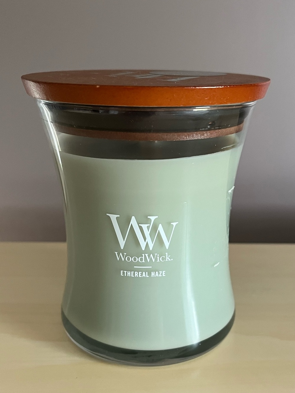 New WoodWick Ethereal Haze Crackling Candle 9.7 Oz.